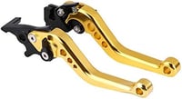 Yosoo Health Gear CNC Alumínium Motorkerékpár Fékkar és Kuplung Szett 22mm Kormányhoz - Univerzális, Sárga, Prémium Minőségű Alkatrész 1