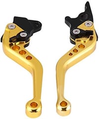 Yosoo Health Gear CNC Alumínium Motorkerékpár Fékkar és Kuplung Szett 22mm Kormányhoz - Univerzális, Sárga, Prémium Minőségű Alkatrész 7