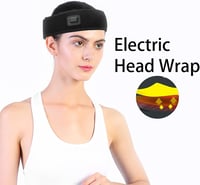 Yosoo Health Gear Elektromos Fejpánt 3 Hőfokozattal - USB Fűthető Fejfedő Migrén és Fejfájás Enyhítésére - Állítható Nyakpánt Hőterápiához 2