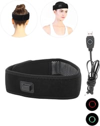 Yosoo Health Gear Elektromos Fejpánt 3 Hőfokozattal - USB Fűthető Fejfedő Migrén és Fejfájás Enyhítésére - Állítható Nyakpánt Hőterápiához 6