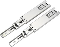 Yosoo Health Gear Fiókcsúszó Sín 5 Hüvelykes - Csendes Záródású Golyóscsapágyas Kihúzható Fiókvezetősín Bútorokhoz, 2 db, Oldalra Szerelhető 1