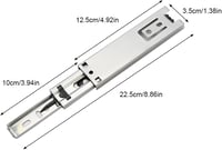 Yosoo Health Gear Fiókcsúszó Sín 5 Hüvelykes - Csendes Záródású Golyóscsapágyas Kihúzható Fiókvezetősín Bútorokhoz, 2 db, Oldalra Szerelhető 4
