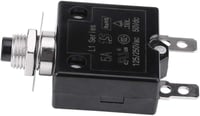 Yosoo Health Gear Hőkioldós Áramköri Megszakító 10A - Nyomógombos Visszaállítás, 125-250V AC/50V DC, Túláramvédelem, Panelre Szerelhető 4