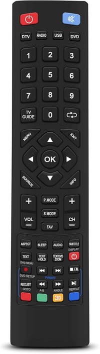 Yosoo Health Gear Univerzális Smart TV Távirányító - Kompatibilis Alba, Bush, Technika, Blaupunkt, Sharp, E-Motion TV-khez, 10m Hatótáv 1