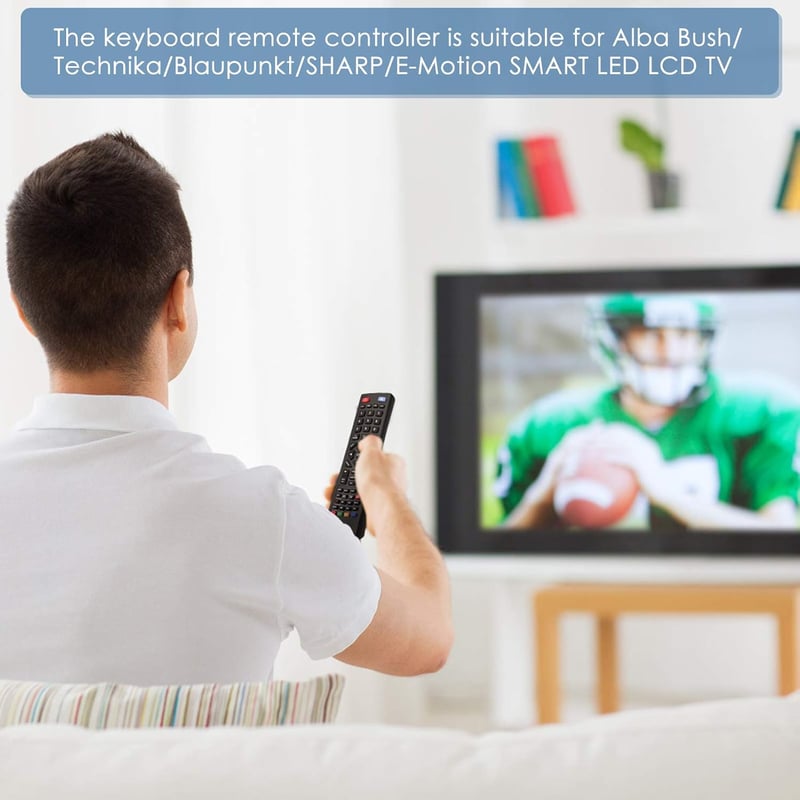 Yosoo Health Gear Univerzális Smart TV Távirányító - Kompatibilis Alba, Bush, Technika, Blaupunkt, Sharp, E-Motion TV-khez, 10m Hatótáv