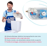 YOSSEE Univerzális WC Úszó Öblítőmechanizmus EU Gyártás Szűrővel 3