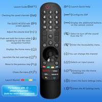 Telecomandă de schimb YOSUN pentru smart TV LG MR21GA MR22GA MR23GA MR24GA cu funcție de cursor și control vocal 7