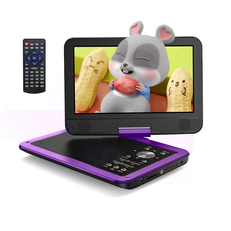 YOTON 12,5-palcový prenosný DVD prehrávač s 10,5-palcovým otočným LCD displejom, držiakom do auta, 4-6 hodinovou výdržou batérie, Multi Region, pre deti