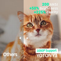 YOTON Y3 1080P Full HD hordozható mini projektor okostelefonhoz és tablethez 2