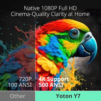 YOTON Y7 4K Smart Projektor Netflix WiFi Bluetooth Autofókusz 23000L 5