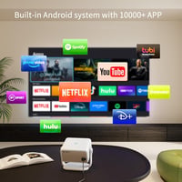 YOTON Y7 4K Smart Projektor Netflix WiFi Bluetooth Autofókusz 23000L 3