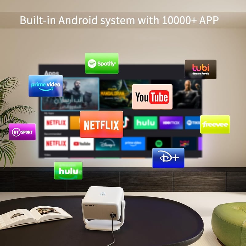 YOTON Y7 4K Smart Projektor Netflix WiFi Bluetooth Autofókusz 23000L