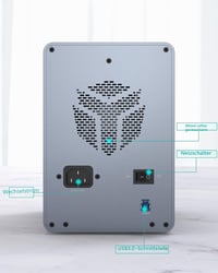 Yottamaster 5 részes RAID merevlemez ház, alumínium, USB 3.0, 3,5"/2,5" HDD/SSD 6