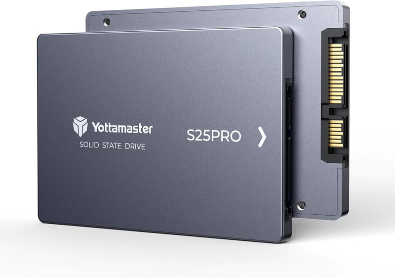 Yottamaster S25PRO 512GB SATA SSD 2.5" Aluminium Belső Merevlemez Laptophoz és PC-hez