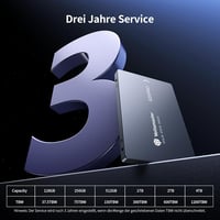Yottamaster S25PRO 512GB SATA SSD 2.5" Aluminium Belső Merevlemez Laptophoz és PC-hez 7