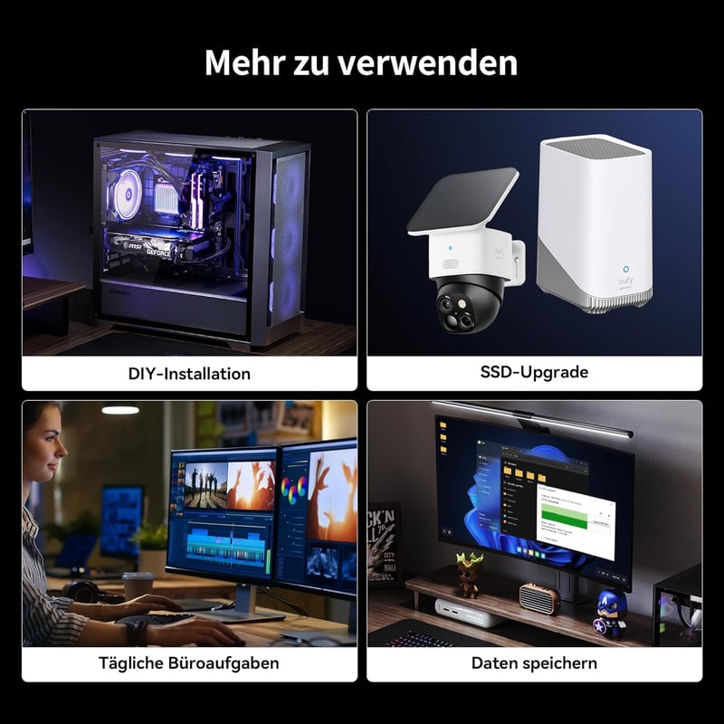 Yottamaster S25PRO 512GB SATA SSD 2.5" Aluminium Belső Merevlemez Laptophoz és PC-hez