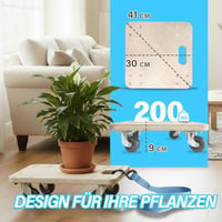 youkzuan 30x30 cm Bútor Szállító Görgős Tábla 200 kg Teherbírás 3