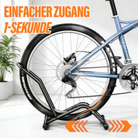 Suport de bicicletă cu montare pe sol Youkzuan pentru roți față și spate de 16-29 inchi, pentru MTB, e-bike și biciclete de șosea, interior și exterior 4