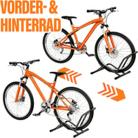 Suport de bicicletă cu montare pe sol Youkzuan pentru roți față și spate de 16-29 inchi, pentru MTB, e-bike și biciclete de șosea, interior și exterior 5