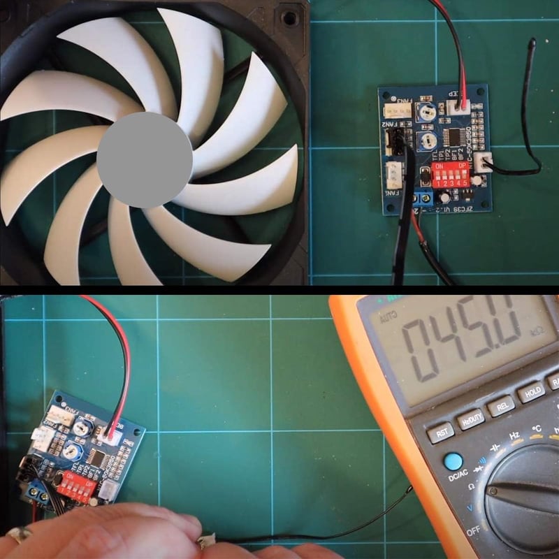 Youmile 12V PWM Ventilátor Sebességszabályozó Modul PC Hűtéshez