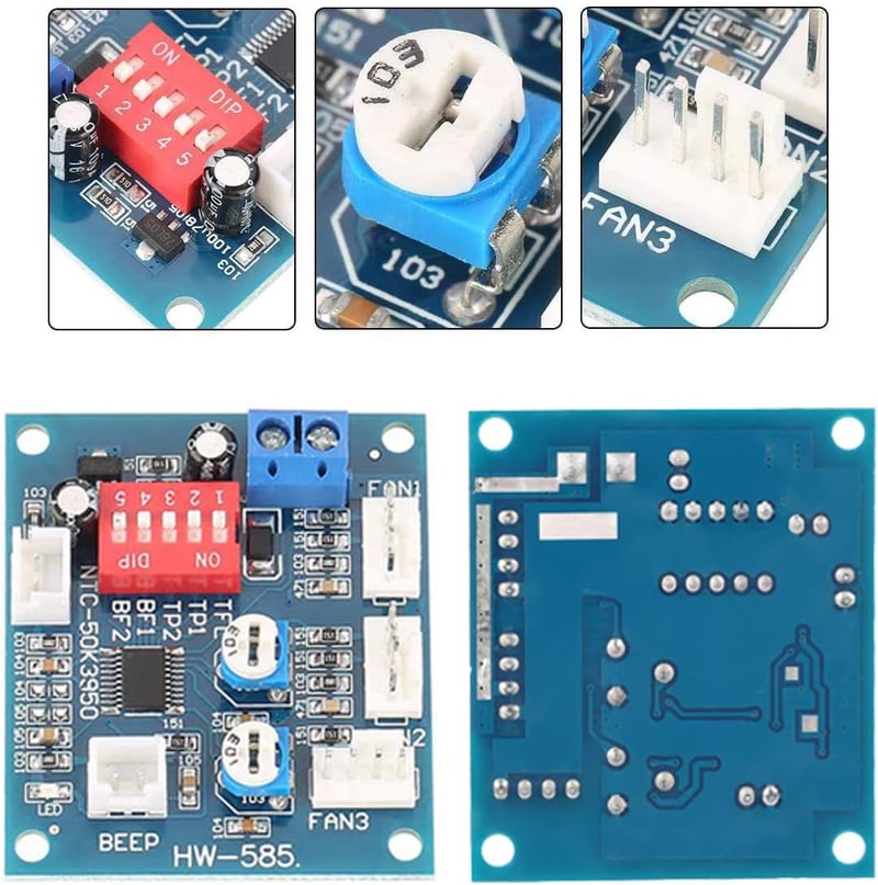 Youmile 12V PWM Ventilátor Sebességszabályozó Modul PC Hűtéshez
