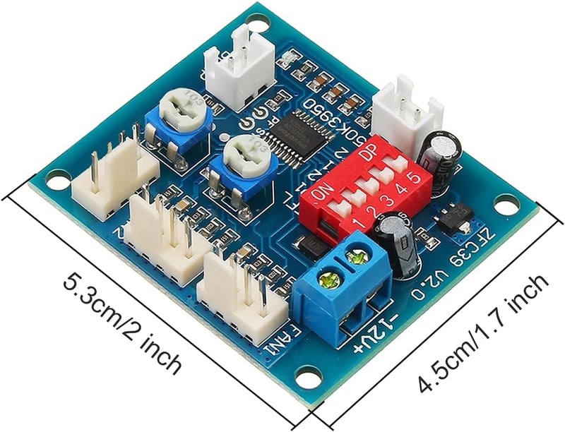 Youmile 12V PWM Ventilátor Sebességszabályozó Modul PC Hűtéshez
