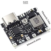 Youmile 18650 Li-ion Töltőmodul 5db + Elemtartó Doboz, 3.7V-5V/9V Boost Konverter 3