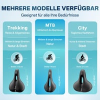 YOUNGDO ergonomikus kerékpár nyereg memóriahabbal, vízálló, légáteresztő, ütéselnyelő 6