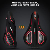YOUNGDO Ergonomikus Kerékpár Nyereghuzat Gél Párnázással - Kék, Vízálló, Memory Foam, Unisex, Kényelmes Bicikli Ülésvédő 5