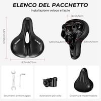 YOUNGDO Gel Kerékpár Nyereg Ergonomikus Puha Kényelmes Vízálló 6