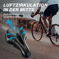 YOUNGDO gel kerékpárnyereg ergonomikus, vízálló borítóval - kék 4