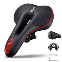 YOUNGDO Sjedalo za bicikl s gel jastučićem - Ergonomsko, prozračno, apsorbira udarce, za MTB i cestovne bicikle, vodootporna navlaka 2