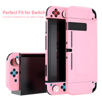Younik Nintendo Switch Kiegészítő Csomag 17 az 1-ben Lányoknak - Hordtáska 9 játékkártya-tartóval, Állvány, Védőtok, Rózsaszín 8