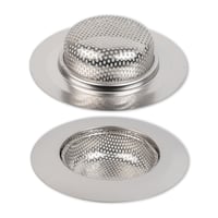 Your Day Mate Nerezové sitko do drezu, 3 ks – vonkajší priemer 70 mm, vnútorný priemer 44 mm, hĺbka 18 mm – kuchynský drez, sprcha, vaňa, sitko na zachytávanie vlasov 8