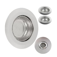 Your Day Mate Nerezové sitko do drezu, 3 ks – vonkajší priemer 70 mm, vnútorný priemer 44 mm, hĺbka 18 mm – kuchynský drez, sprcha, vaňa, sitko na zachytávanie vlasov 1
