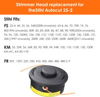 YOUSHARES Stihl Autocut 25-2 fűkasza fej 2 részes FS KM sorozathoz 2
