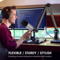 YOUSHARES Rameno pre mikrofóny Blue Yeti a Yeti X – so skrytým vedením káblov, pop filtrom a penovým krytom mikrofónu, stojan na podcasting a streamovanie 7