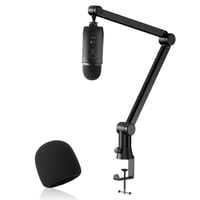 YOUSHARES Rameno pre mikrofóny Blue Yeti a Yeti X – so skrytým vedením káblov, pop filtrom a penovým krytom mikrofónu, stojan na podcasting a streamovanie 1