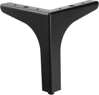 youtu Fém Bútor Lábak 15cm Fekete - 4db Háromszög Asztal Láb Szekrény Kanapé Kávézóasztal TV Szekrény 3