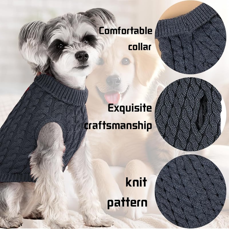 YOUYIKE Haină de câine impermeabilă de iarnă, călduroasă, haine pentru câini mici, medii, gri, XL