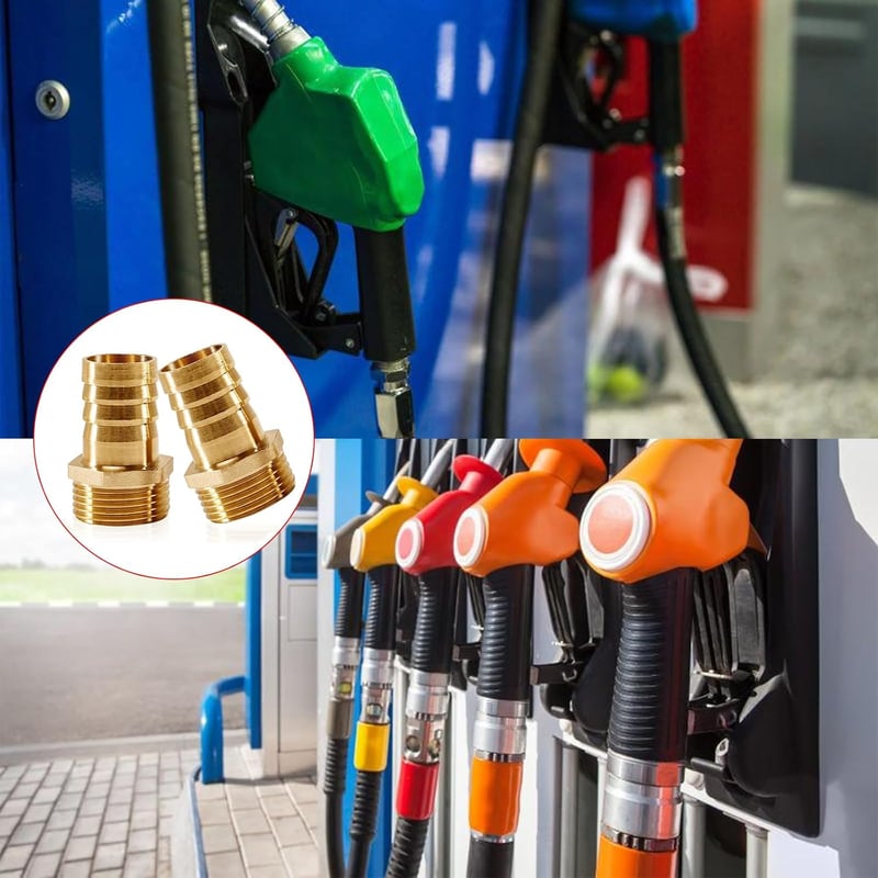 YOUZMY set 2 bucăți niplu din alamă pentru furtun de 1 inch, adaptor cu filet exterior de 1 țol (25 mm), conector cu șurub pentru furtun