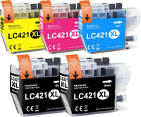 Yowell LC421XL Brother nyomtatópatron 5 darabos csomag DCP-J1050DW MFC-J1010DW 1
