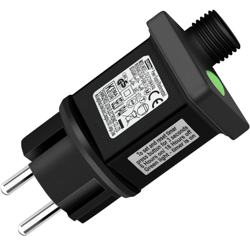yowin EU utikač za svjetlosne nizove - 31V adapter s 9 načina rada, timerom, funkcijom memorije, IP44 vodootporni transformator za božićnu rasvjetu