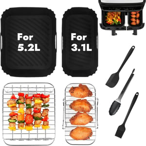Set YQL Tefal Dual Easy Fry formă de silicon și grătar - accesoriu pentru friteuză cu aer