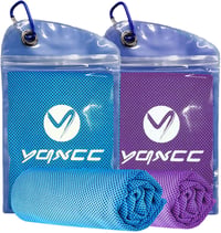 YQXCC Hűtőtörlő 2 db 120x30 cm, mikroszálas sportöltöny hűtéshez 1