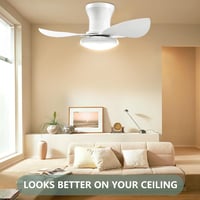 YrgePowk 65 cm Mennyezeti Ventilátor LED Világítással Távirányítóval 6
