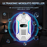 YRHWS Set 4 Dispozitive cu Ultrasunete pentru Alungarea Dăunătorilor, Repelent Electronic pentru Țânțari, Șoareci, Muște, Gândaci, Păianjeni și Rozătoare 2