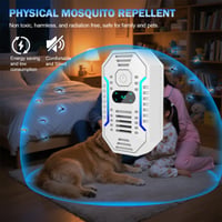 YRHWS Set 4 Dispozitive cu Ultrasunete pentru Alungarea Dăunătorilor, Repelent Electronic pentru Țânțari, Șoareci, Muște, Gândaci, Păianjeni și Rozătoare 4