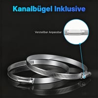 Yrichtra 100mm Flexibilis Légcsatorna 5m Alumínium Szellőzőcső Klímához 5