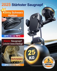 YRU Autós Telefontartó 360° Forgó Szélvédő és Légcsatorna Rögzítés iPhone 16 15 14 13 Pro Max 3